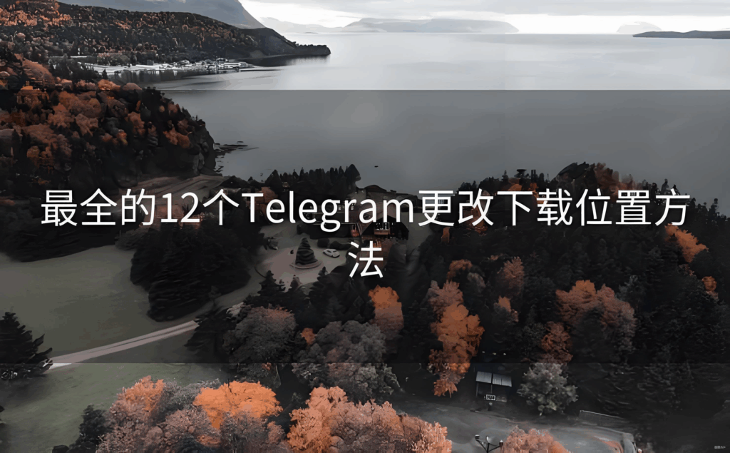 手机版Telegram下载路径更改步骤